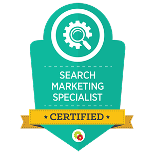 DigitalMarketer Search Marketing Specialist Certified Logo